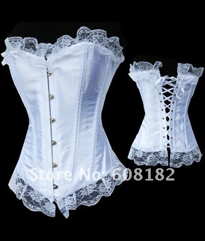 Hot Women shaper Corset(overbust)  Sexy Lingerie  white  Wholesale Retail  1767