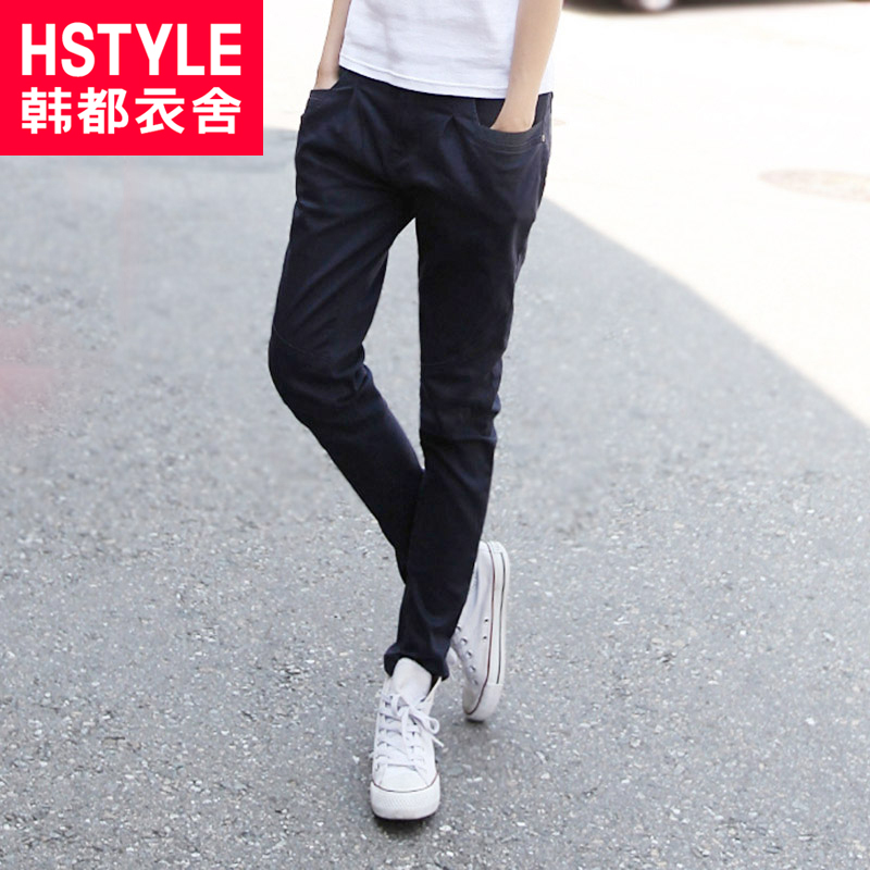 HSTYLE 2013 spring women's solid color jeans female aa1143