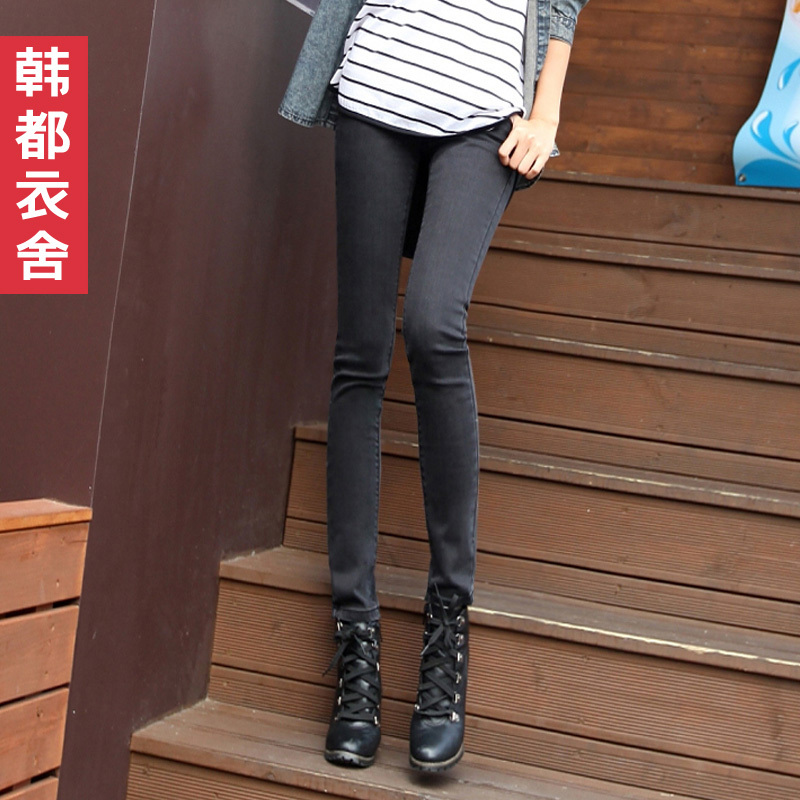 HSTYLE female 2012 ultra-thin slim skinny jeans yk2107 free shipping