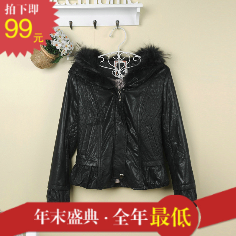 HX 2012 winter women's fashion leather short wadded jacket outerwear 04518832