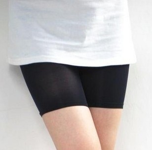 Ice silk super comfortable high-quality goods modal three minutes of pants, safety backing pants, straight Angle pants