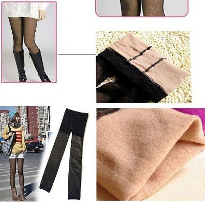 ID180 Super fashion Imitation silk stockings double layer bamboo charcoal Legging False seeing Flesh Transparent pants Tights