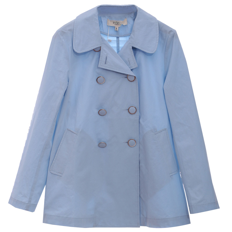 In all-match maternity clothing spring maternity outerwear fashion double breasted trench