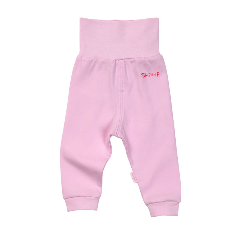 Infant 100% cotton high waist pants belly protection  thermal pajama pants baby openable-crotch long johns