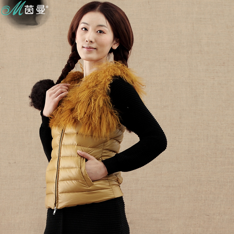 INMAN 2012 winter female fashion patchwork short design down vest c824121595