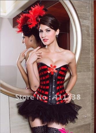 Intimate lover / plaid bow red SRC palace / the noble luxury / corset vest 5137