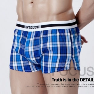 intouch male panties plaid aro pants pajama pants lounge pants men's shorts at home