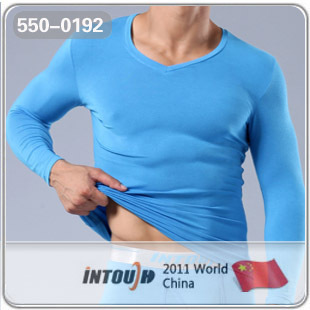 Intouch underwear modal V-neck long-sleeve top long johns cotton sweater 550 - 0192