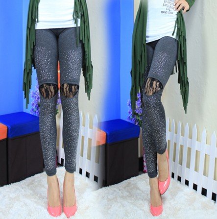 IRIS Knitting Free Shipping+5pcs/lot LG-267 Women Fashion Printing Leggings Winter Wear Dry Stockings Skinny Pants Scrawl pants