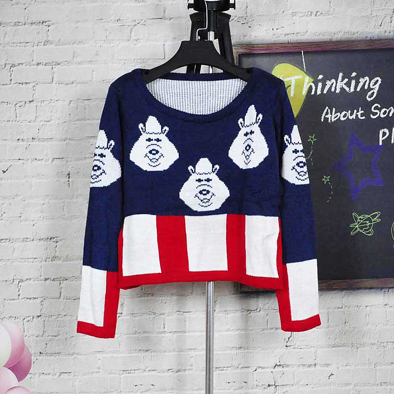 IRIS Knitting Free Shipping SW-010 2012 Spring Vintage Women's Knitted Sweater Vivi Wool Short Sweaters Winter Coat