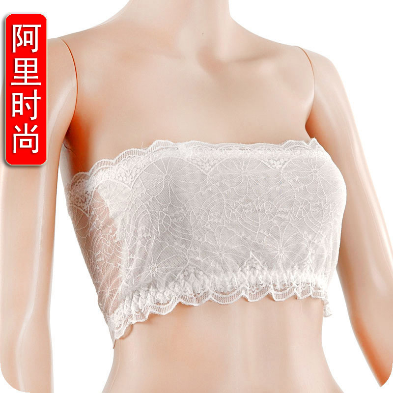 iZone 4051 all-match lace decoration tube top breathable sexy top tube top bra