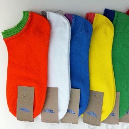 J12012 collcction socks candy color 100% cotton female sock slippers -MyDear