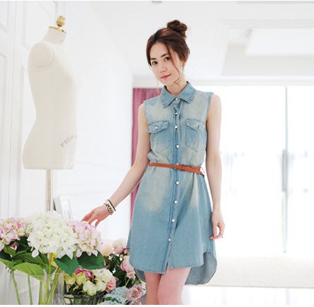 J9760 Korea fashion denim dress