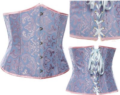 Jacquard short sexy corset chapper bustier ( size s-2xl )Y5764 in satin