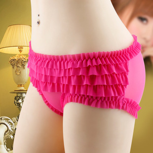 Japan and South Korea sexy perspective temptation layers flounced Triangle Women Ms. underwear wholesale 9 color 2166