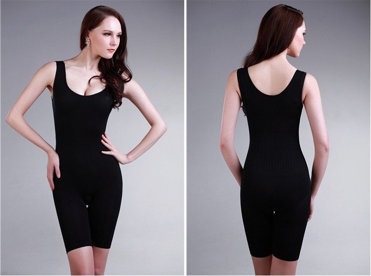 Japan Origin Women Slimming Body Suit Shapers Black Suits, 15PCS/Lot Wholesale + Free Shipping