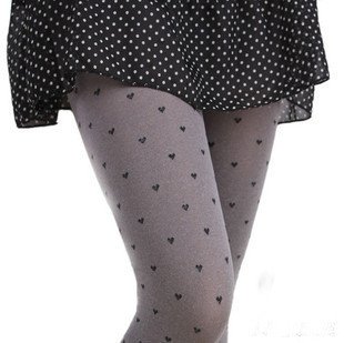 Japan's original single spring duplex black love butterflies little pantyhose remarkable stovepipe stockings