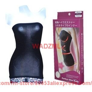 Japan style germanium slimming vest magic skirt slim body chest wrapped dress with lace hem 120pcs/lot DHL free shipping