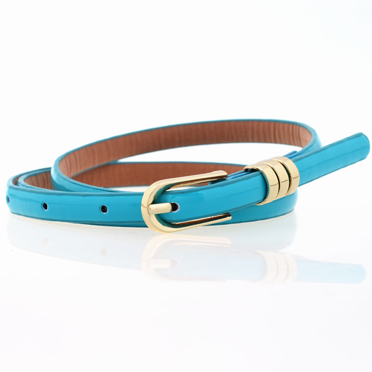 Japanned leather candy color thin belt decoration belt women's female all-match small strap fashion