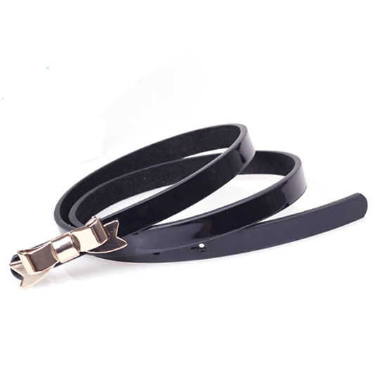 Japanned leather thin belt female fashion all-match Women strap women's decoration waist decoration a10