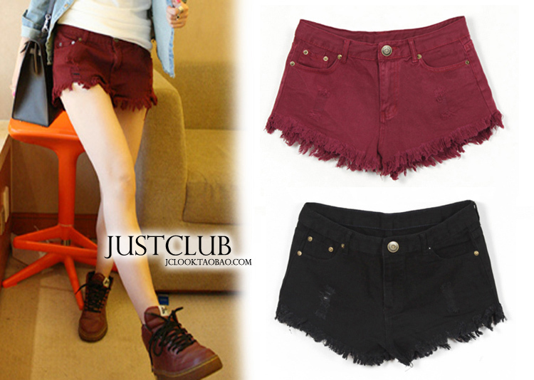 Jc fashion wind 2012 AMIO retro finishing denim shorts female shorts multicolour shorts