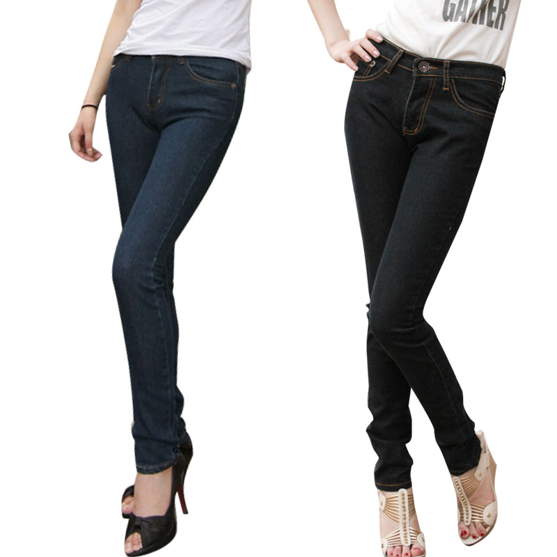 Jeans female skinny pants low-waist autumn winter female trousers women's loose trousers nn237