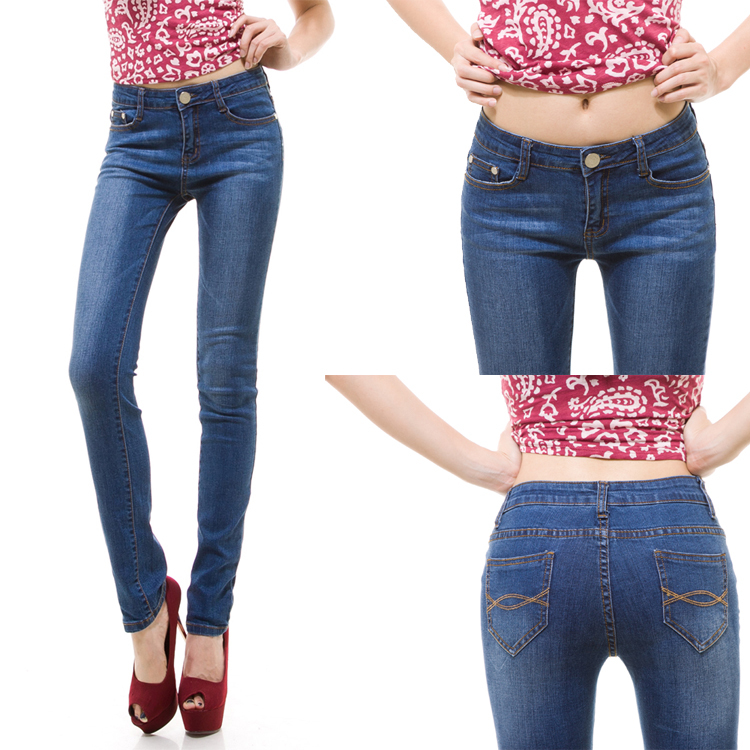 Jeans female slim pencil pants thin summer new arrival