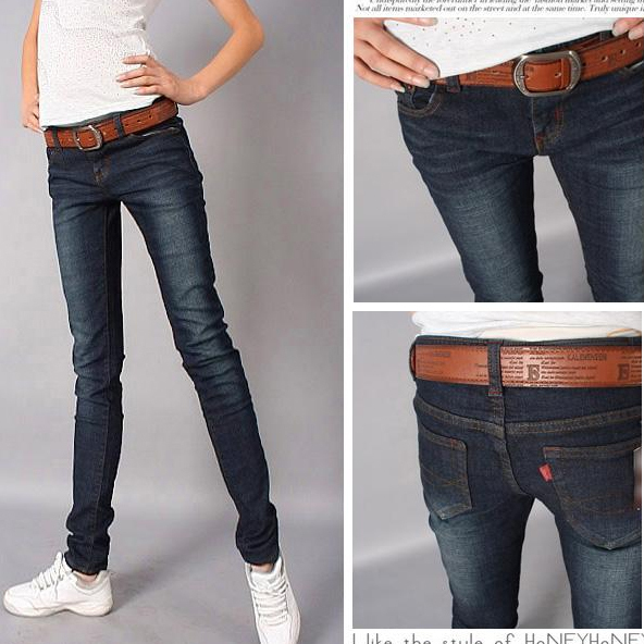 Jeans pencil pants skinny pants 7124 free shipping