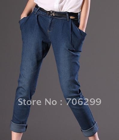 Jeans spring clothing show thin han baggy pants quality female trousers cowboy haroun pants