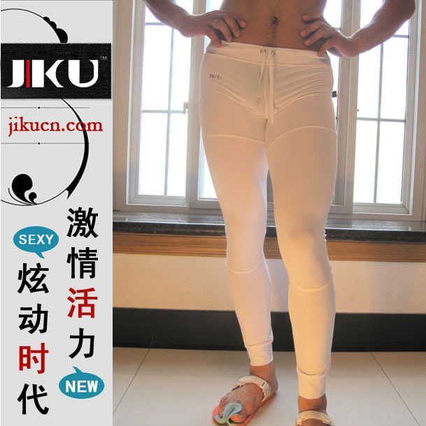 Jiku male underwear after the gauze silk body shaping lacing pajama pants lounge pants