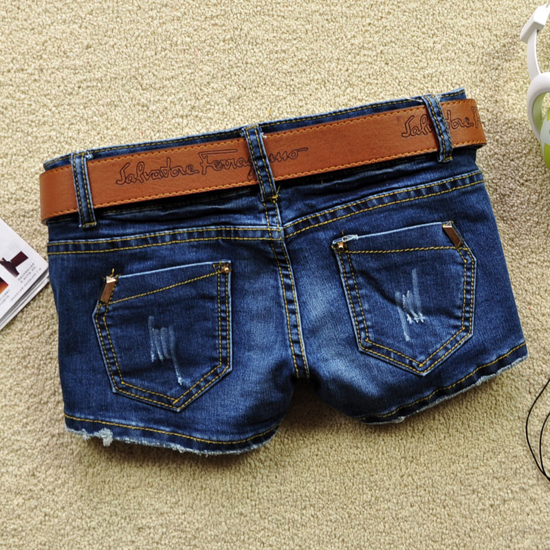 Jingyi 2013 spring and autumn denim shorts casual elastic shorts tight shorts female