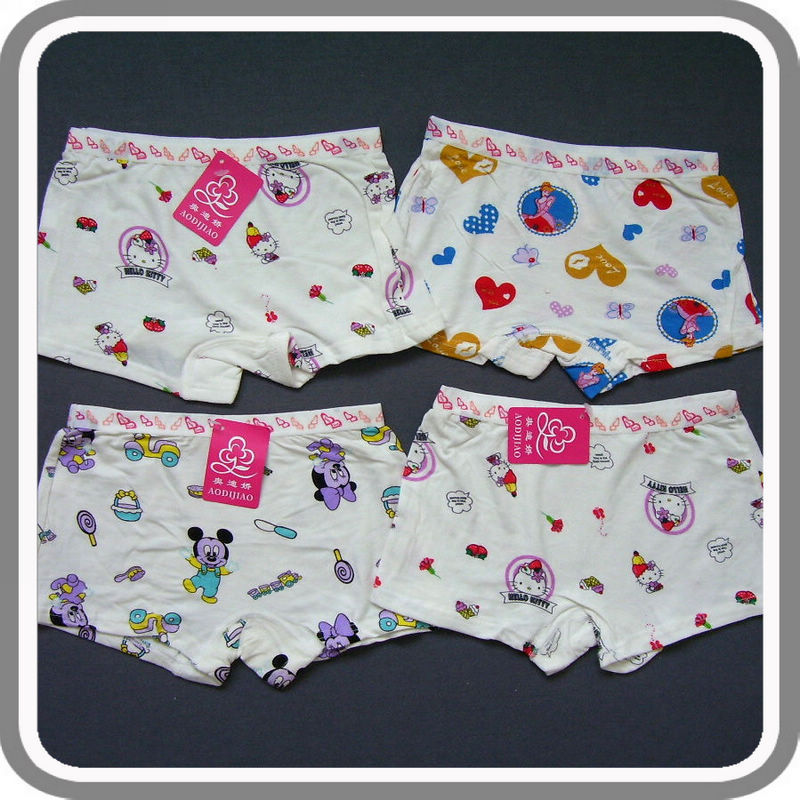 K-047 domestic boutique male female child underwear panties modal female child trunk