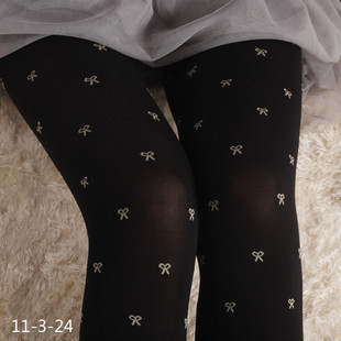 K19 stockings female velvet round dot black pantyhose legging elastic excellent