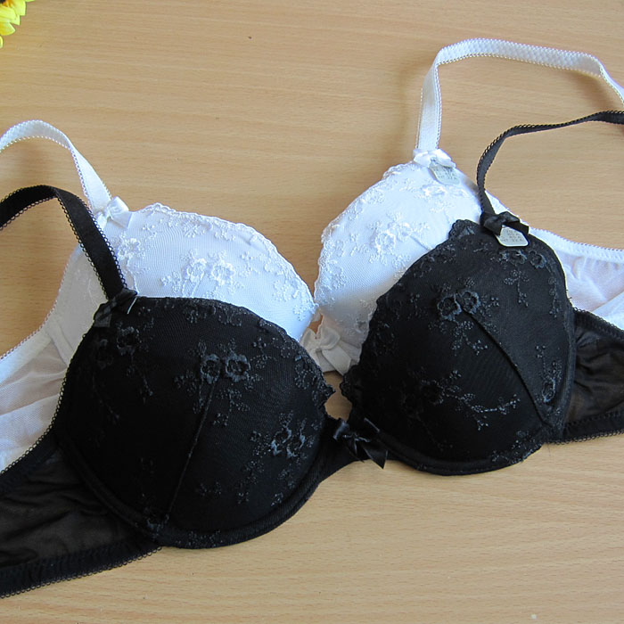 K3 shopping cart ac exquisite embroidered belt insert thin sponge bra 75bc80b cup large