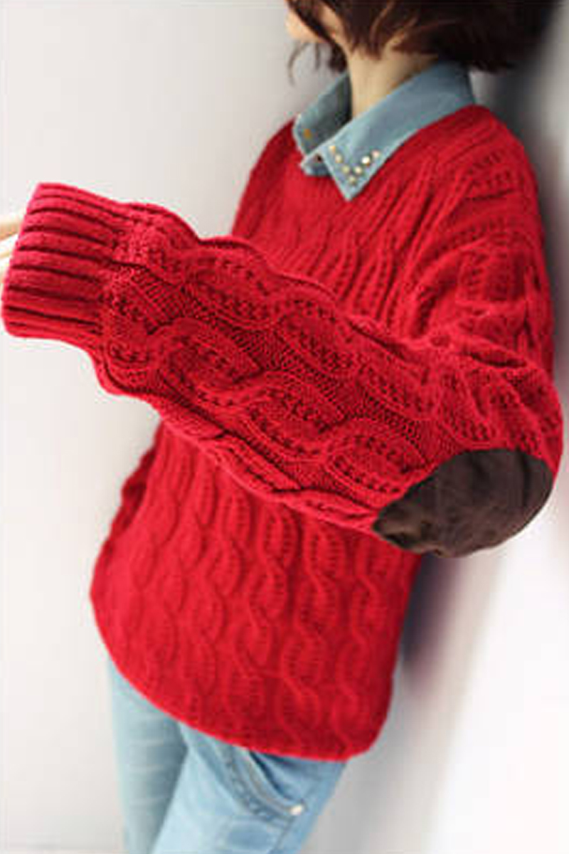 Kaka 2013 spring loose red sweater thickening sweater female Free Shipping