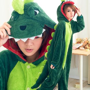 Kawaii fashion cartoon pajamas winter animal style Dinosaur