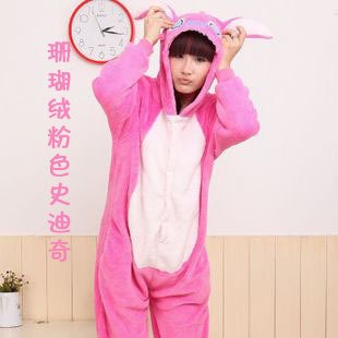 Kawaii fashion cartoon pajamas winter animal style stitch