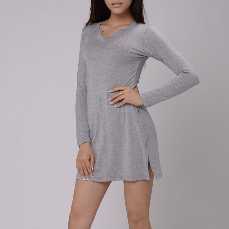 Kevils summer plus size modal long-sleeve nightgown female lounge women's sexy sleepwear