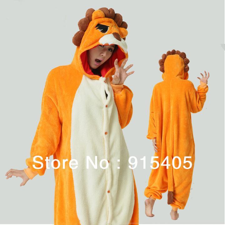 King Lion Anime Cosplay Costume Adult Onesie Unisex Kigurumi Pajamas