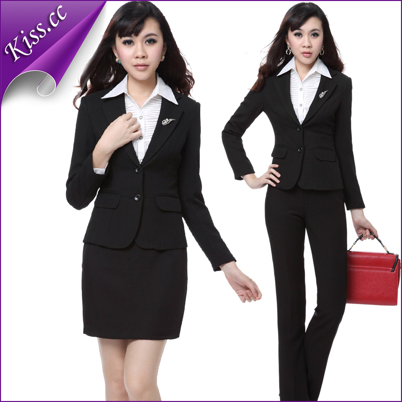 Kiss . cc high quality ol fashion work wear women's set suit formal work wear 391