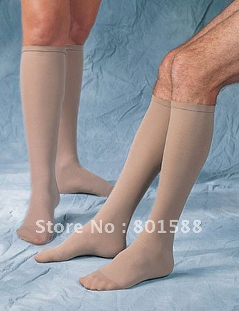 Knee high compression stockings Class 20-35 mmHg Varicose socks closed toe or open toe Free shipping  MC-2003