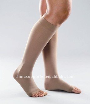 Knee high compression stockings Class 40-50mmHg Varicose socks open toe  MC-2003