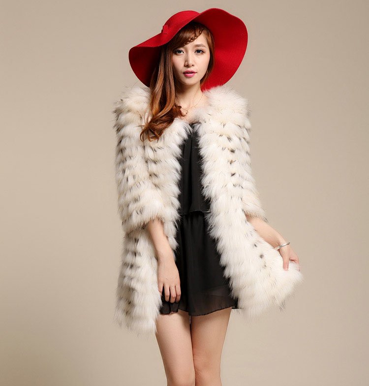 KomooVogue 2012 New Style  Women's Genuine Fur Coat/Jacket