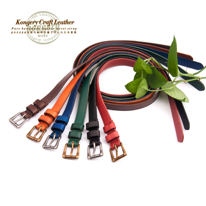 Kongery female genuine leather plain belt cowhide strap decoration Women all-match summer