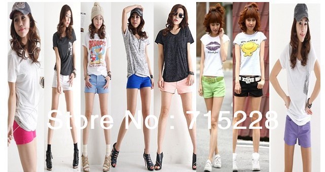 Korean version of the super- Q candy 10 color Superman essential color hot casual shorts free shipping wholesale