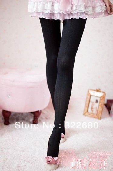 Korean wheat flower vertical stripes was thin pantyhose wholesale