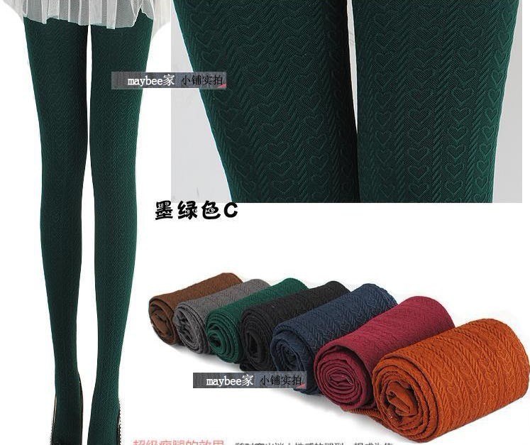 Korean winter peach stripe Pantyhose Tights Stockings thickened significantly thinner female sub wholesale