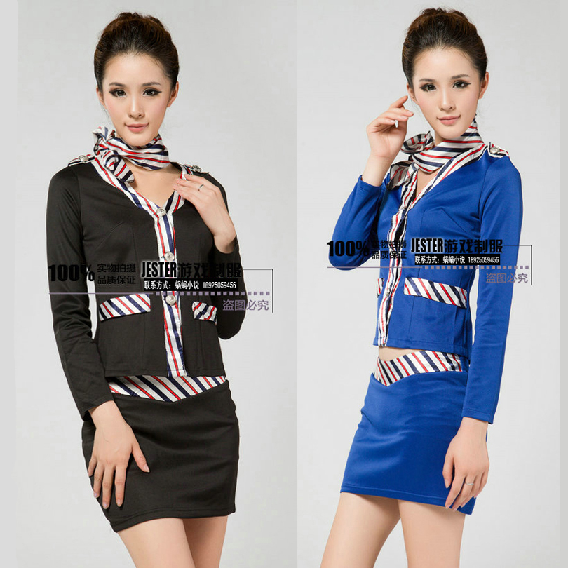 Ktv uniform work wear long-sleeve autumn and winter technicalness service sauna service ktv work clothes