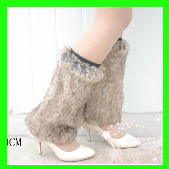 L=15cm/20cm/30cm Faux Fur Leg Warmers Socks Wholesale 50pcs/Lot By EMS