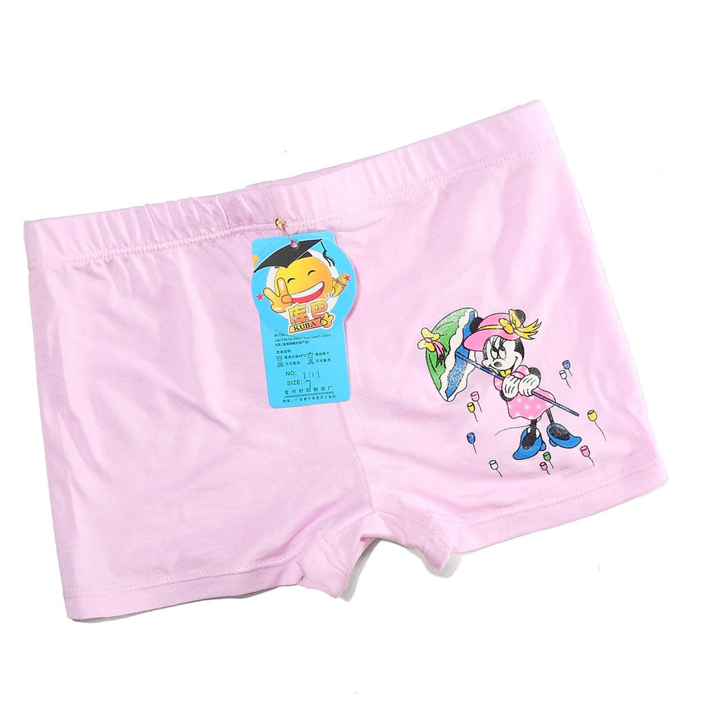 L Size Cartoon Underwears Child Boxers Kids Briefs Panties for Girls 5pcs/lot Free Shipping